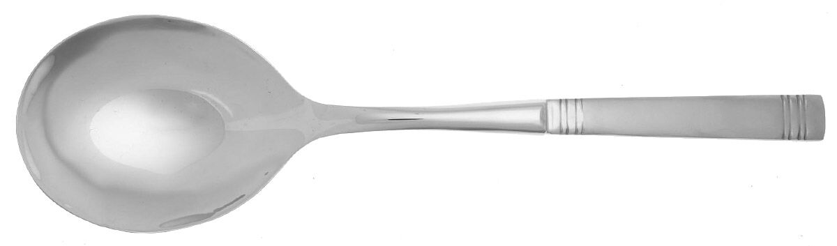 Longwood Matte (Stainless) Casserole Spoon with Smooth Stainless Bowl HC by Reed & Barton-1