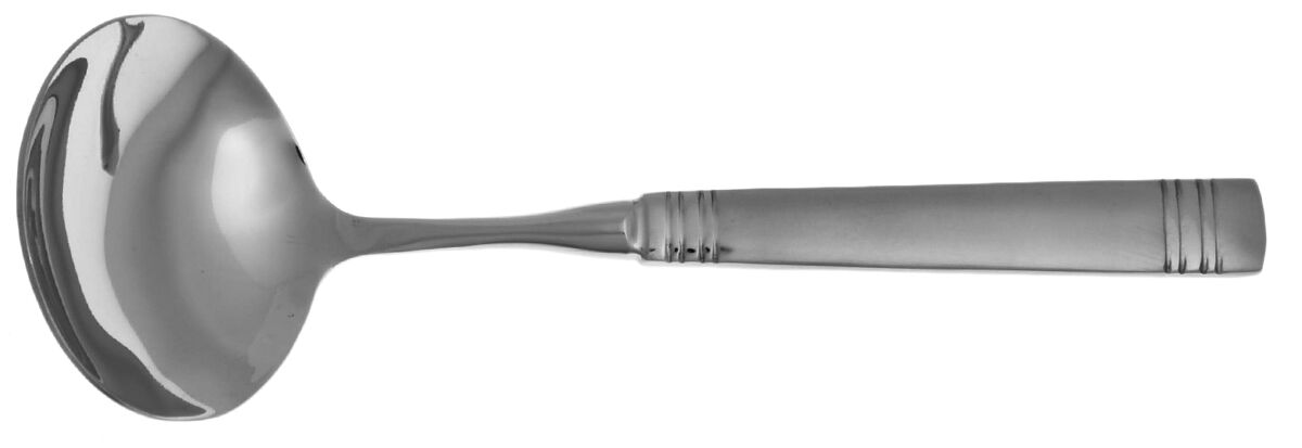 Longwood Matte (Stainless) Gravy Ladle with No Spout Stainless Bowl HC by Reed & Barton-1