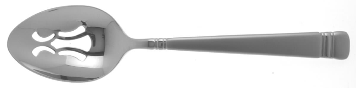 Longwood Matte (Stainless) Pierced Tablespoon (Serving Spoon) by Reed & Barton-1