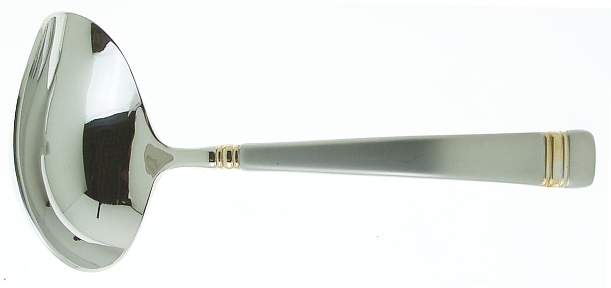 Golden Longwood-Matte Solid Gravy Ladle by Reed & Barton-1