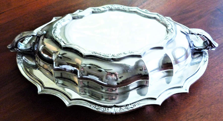 De Champlain (Silverplate, Hollowware) Double Vegetable Bowl by Reed & Barton-1