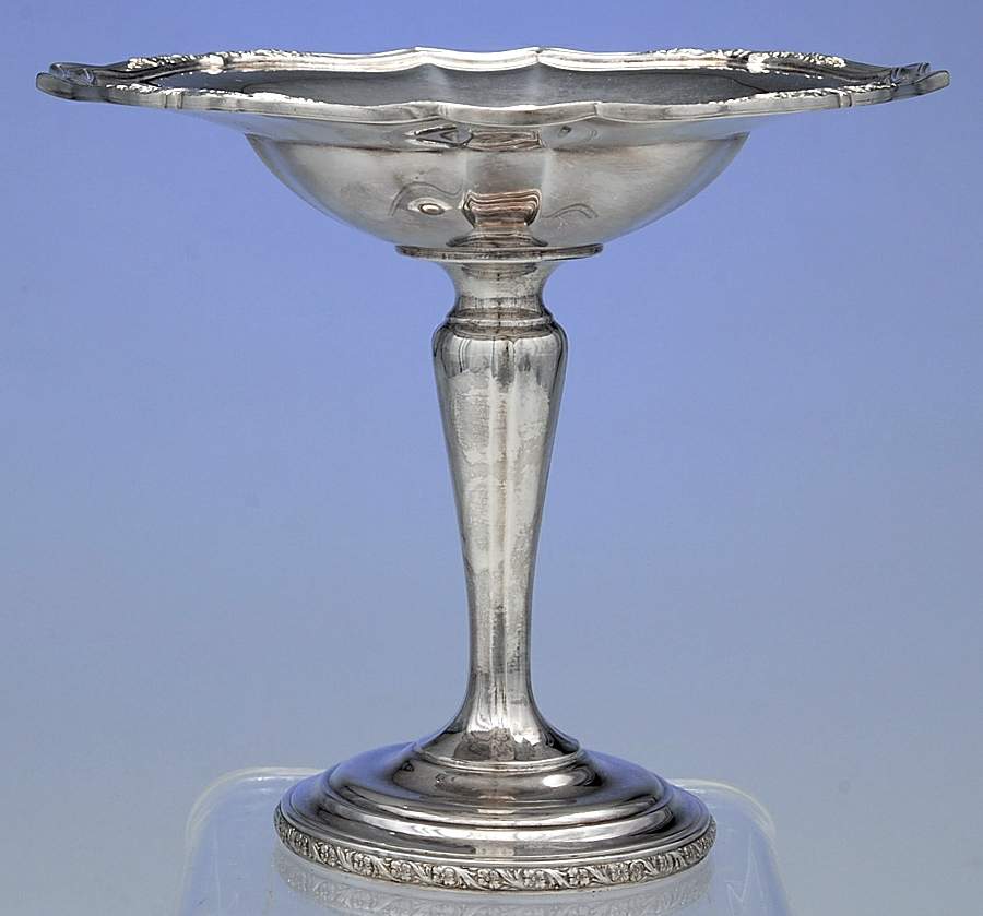 De Champlain (Silverplate, Hollowware) Medium Silverplate Compote by Reed & Barton-1