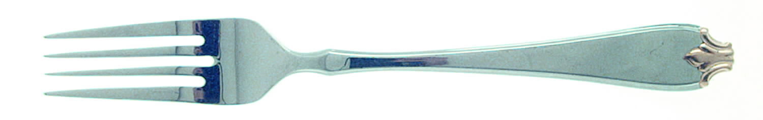 Gold Fleur De Lis (Stainless, Gold Acct) Fork by Roberts & Belk-1