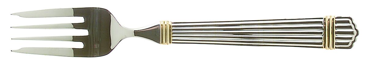 Gold Espirit (Stainless, Gold Acct) Individual Salad Fork by Roberts & Belk-1