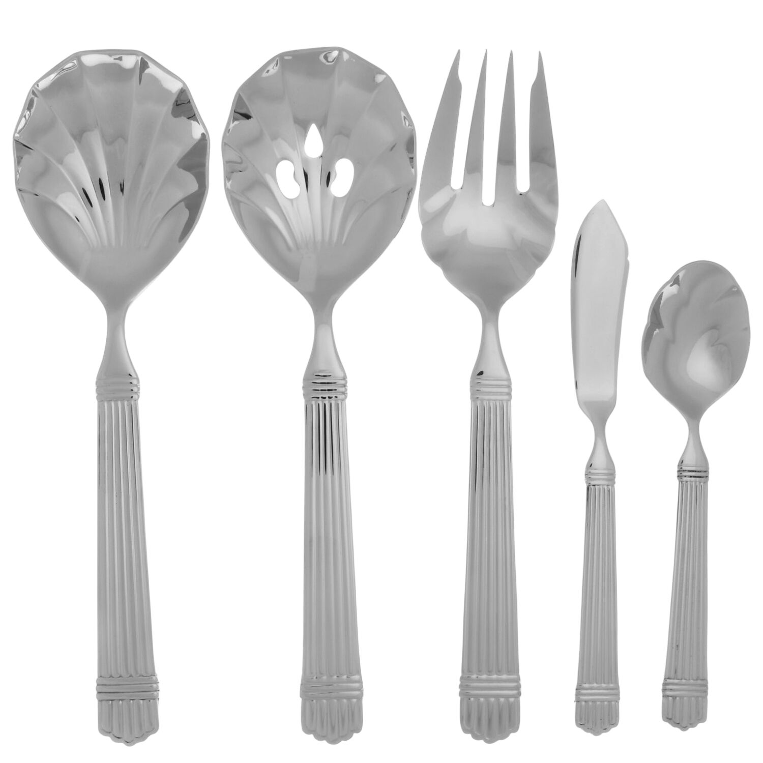 Espirit (Stainless) 5 Piece Hostess Set by Roberts & Belk-1