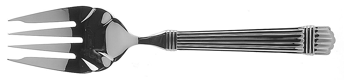 Espirit (Stainless) Medium Solid Cold Meat Serving Fork by Roberts & Belk-1