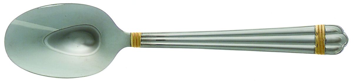Gold Louvre (Stainless, Gold Acct) Teaspoon by Retroneu-1