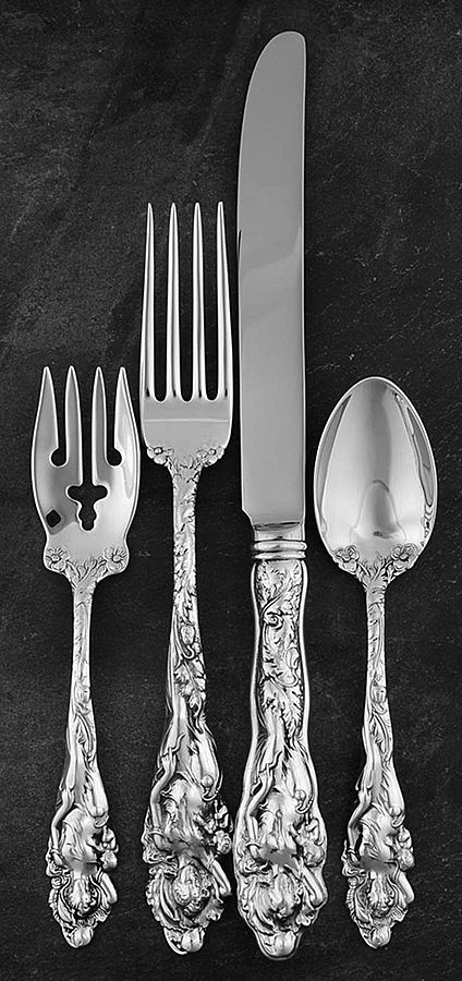Love Disarmed (Sterling, Newer) 4 Piece Dinner Size Setting by Reed & Barton-1