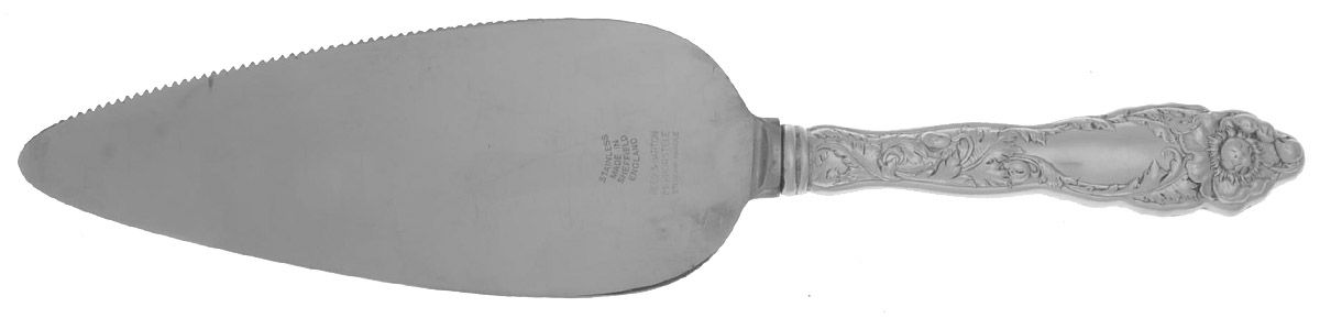 Love Disarmed (Sterling, Newer) Pie Server with Stainless Blade by Reed & Barton-1