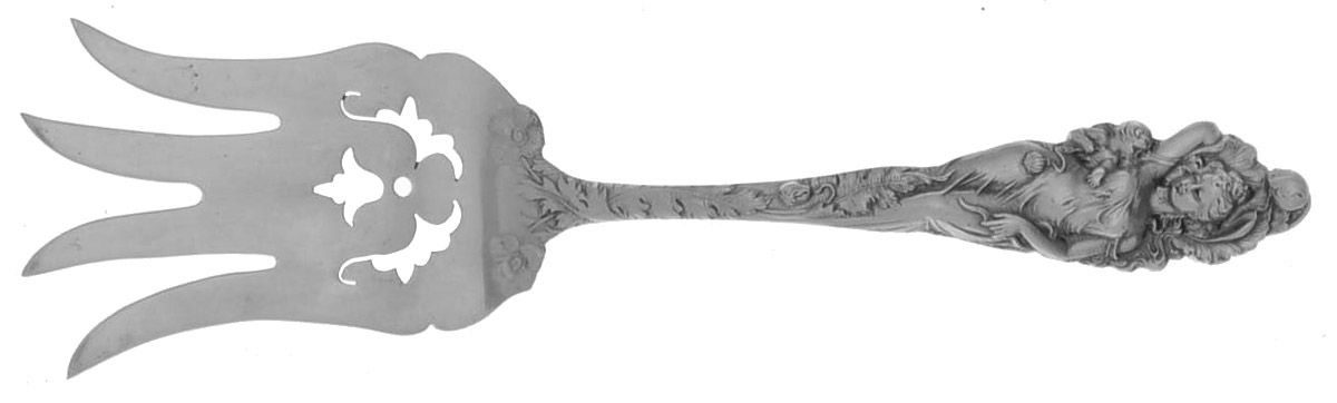 Love Disarmed (Sterling, Newer) Small Chipped Beef Fork by Reed & Barton-1