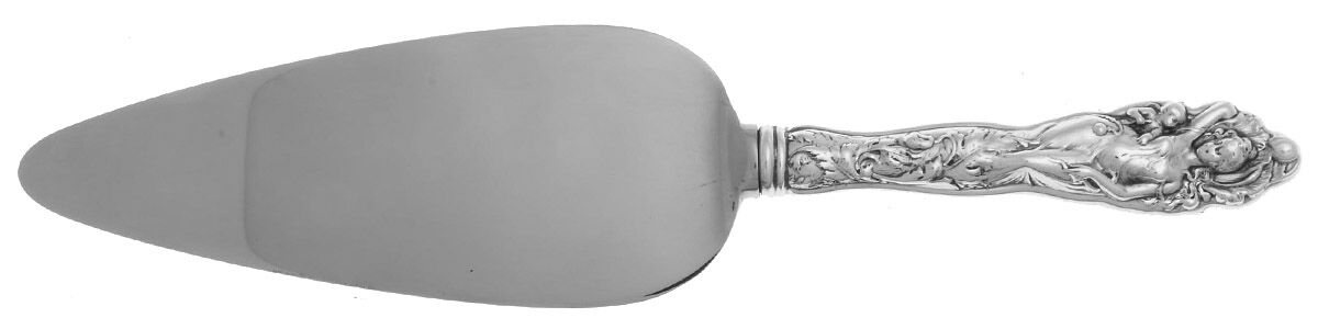 Love Disarmed (Sterling, Newer) Pie Server with Stainless Blade by Reed & Barton-1