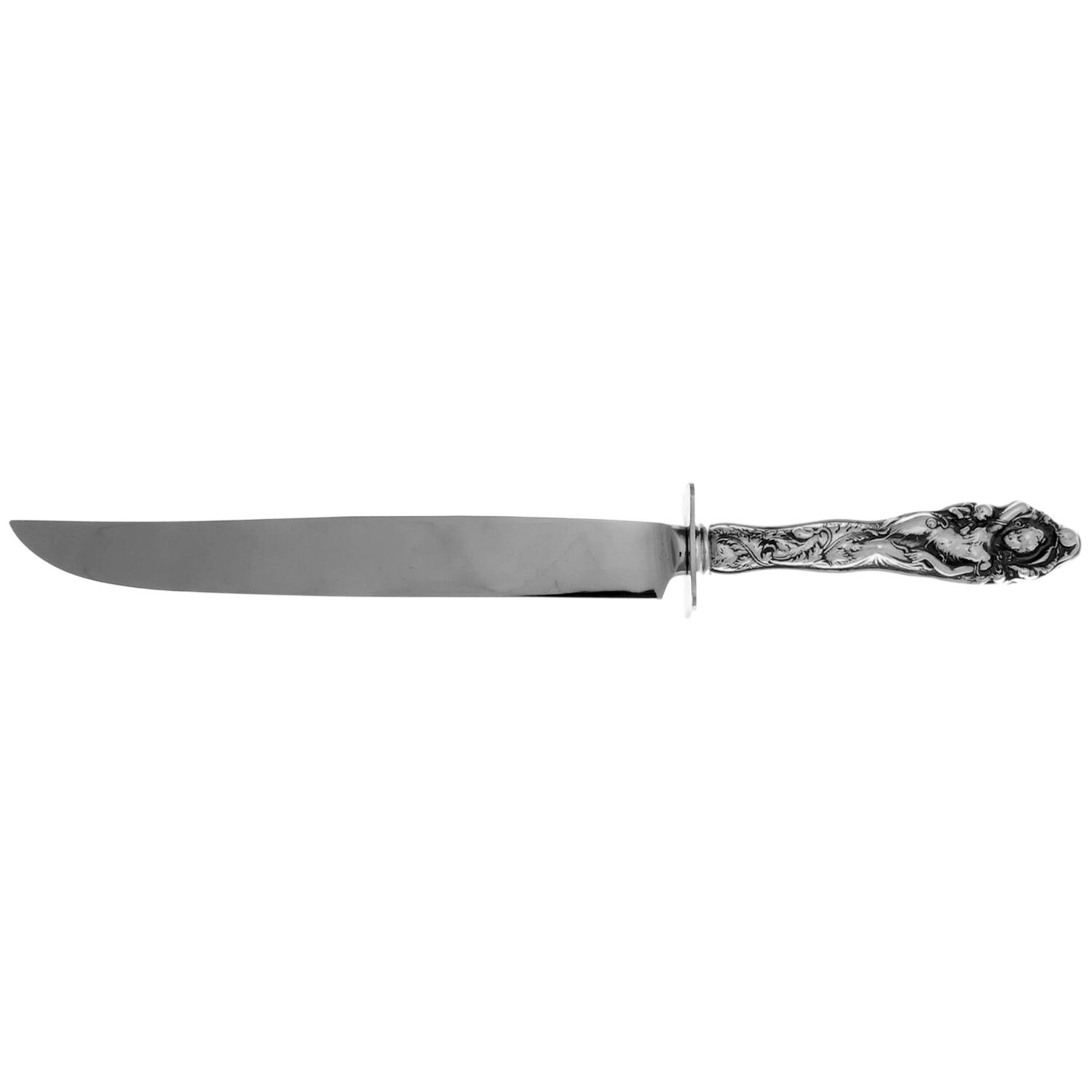 Love Disarmed (Sterling, Newer) Small Steak Carving Knife with Stainless Blade by Reed & Barton-1