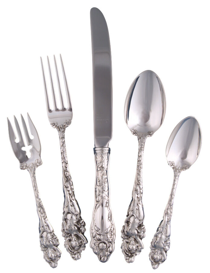 Love Disarmed (Sterling, Newer) 5 Piece Place Size Setting by Reed & Barton-1