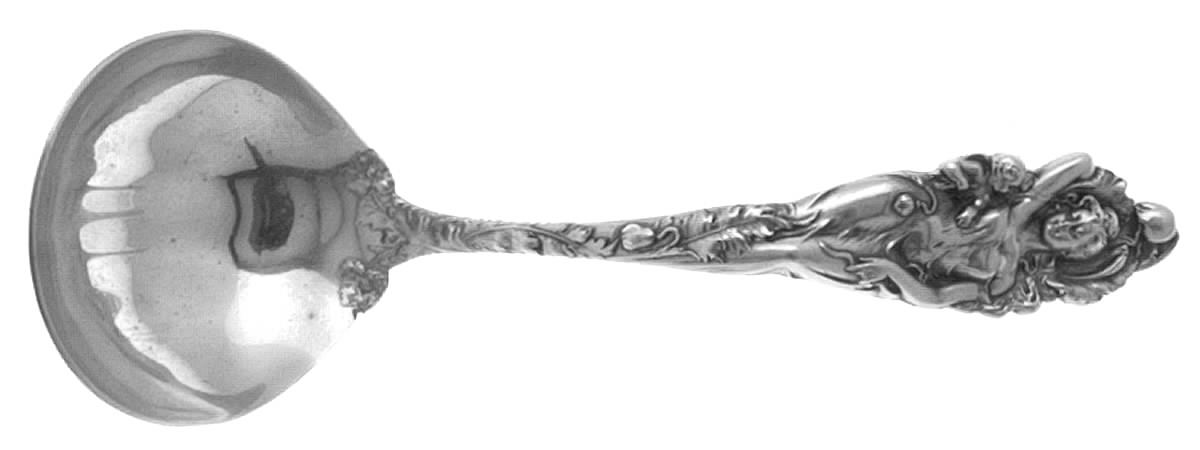 Love Disarmed (Sterling, Newer) Solid Gravy Ladle by Reed & Barton-1