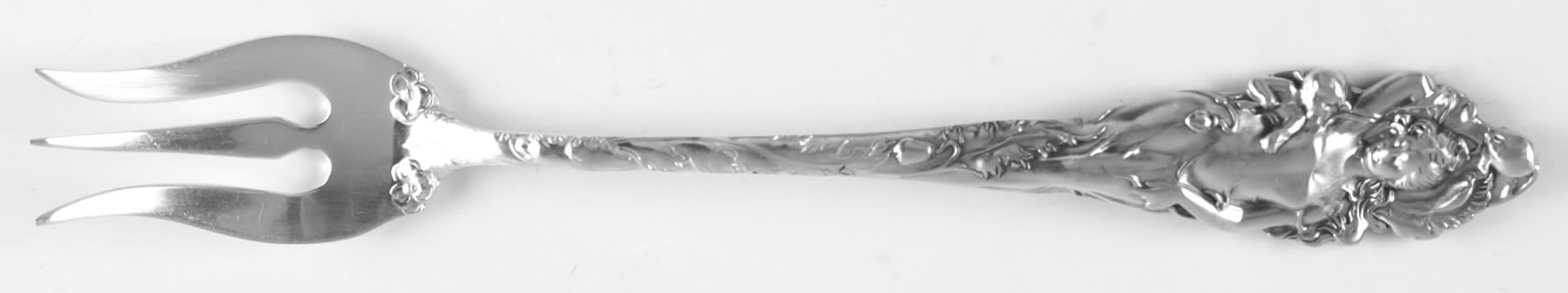 Love Disarmed (Sterling, Newer) Short Handle Pickle/Olive Fork by Reed & Barton-1