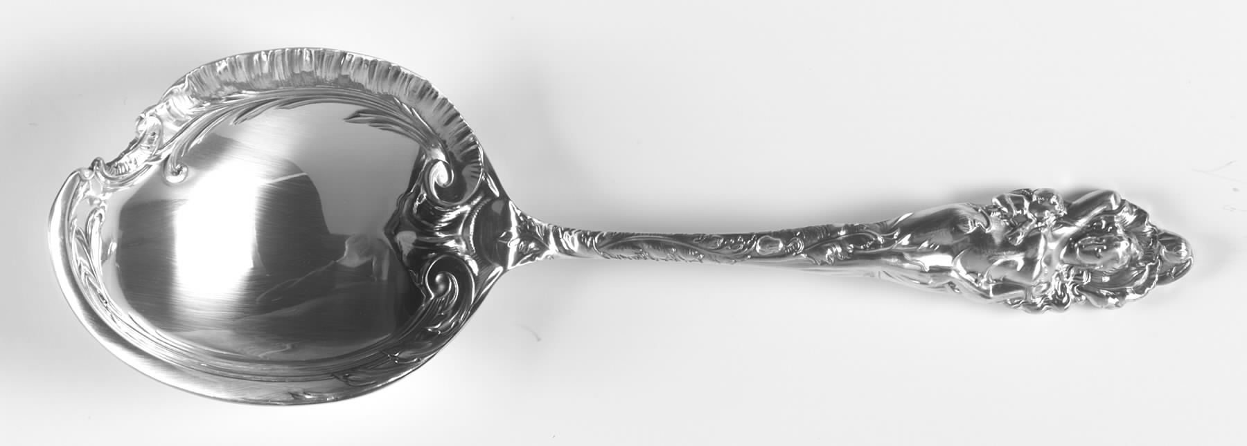 Love Disarmed (Sterling, Newer) Large Solid Scalloped Server by Reed & Barton-1