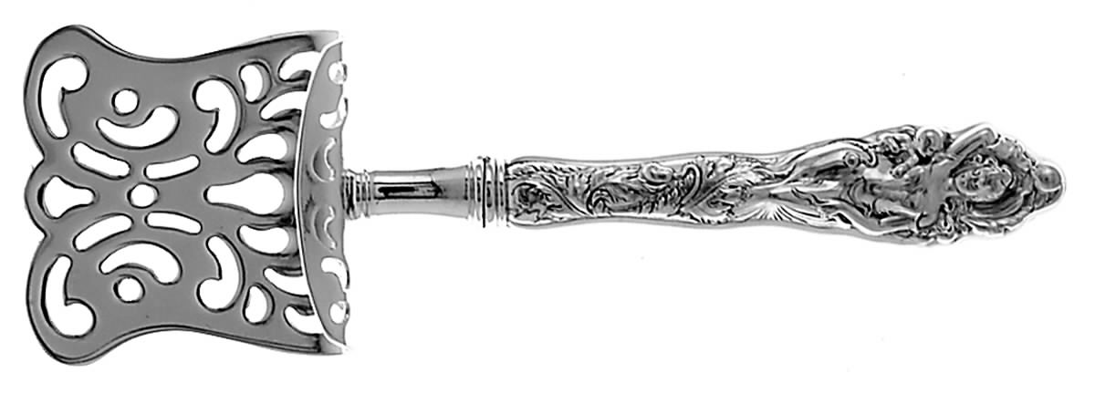 Love Disarmed (Sterling, Newer) Petite Fours Server with Silverplate Hood by Reed & Barton-1