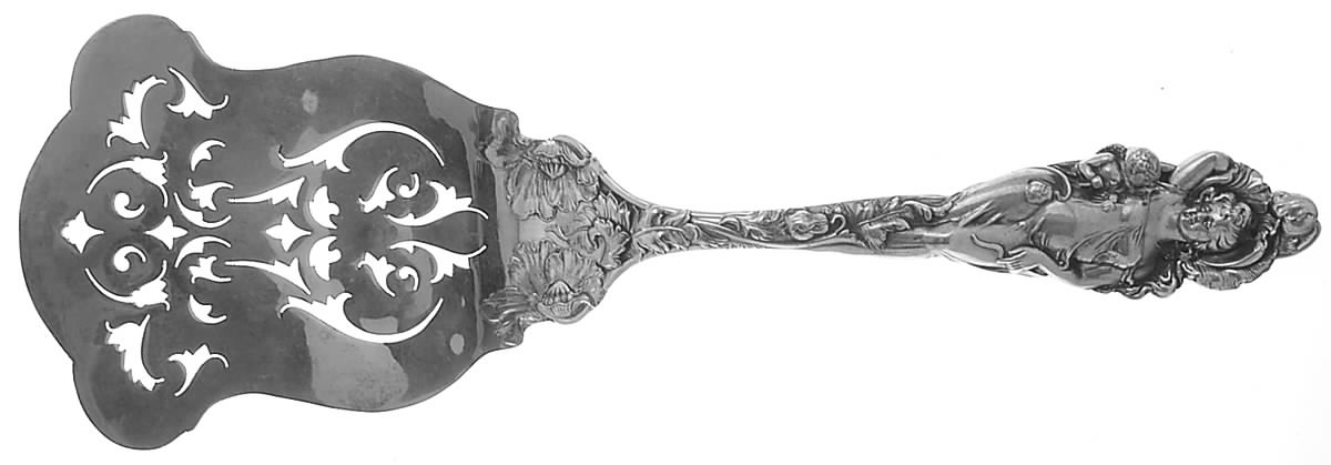 Love Disarmed (Sterling, Newer) Solid Asparagus Server by Reed & Barton-1