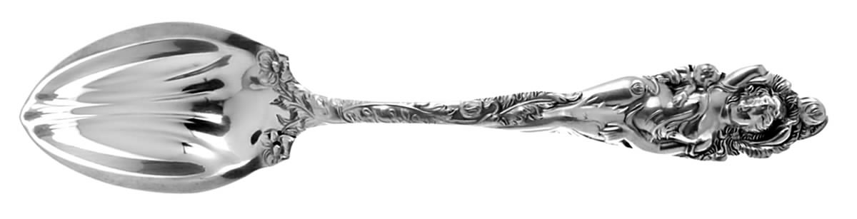 Love Disarmed (Sterling, Newer) Fruit/Orange Spoon by Reed & Barton-1