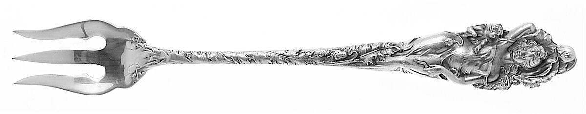 Love Disarmed (Sterling, Newer) Cocktail/Seafood Fork by Reed & Barton-1