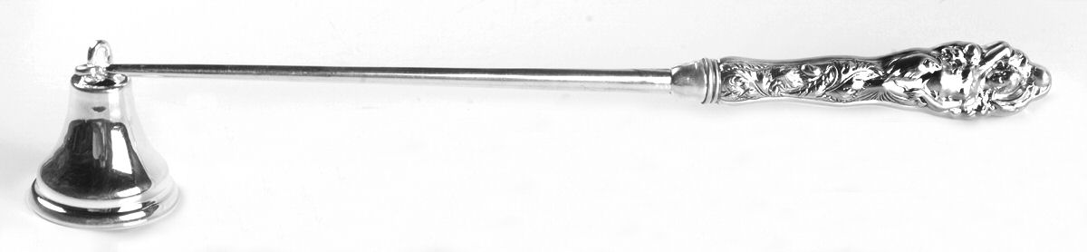 Love Disarmed (Sterling, Newer) Candle Snuffer with Silverplate Implement by Reed & Barton-1