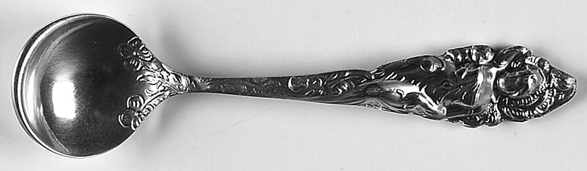 Love Disarmed (Sterling, Newer) Individual Salt Spoon by Reed & Barton-1