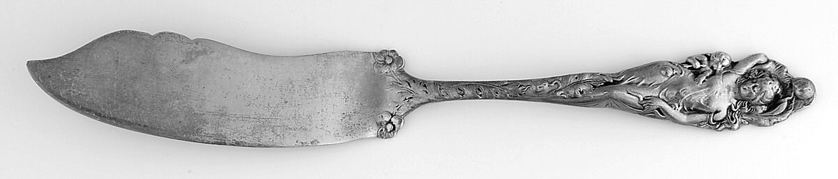 Love Disarmed (Sterling, Newer) Flat Handle Master Butter Knife by Reed & Barton-1