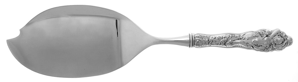 Love Disarmed (Sterling, Newer) Hollow Handle Fish Serving Knife, Silverplt Blade by Reed & Barton-1