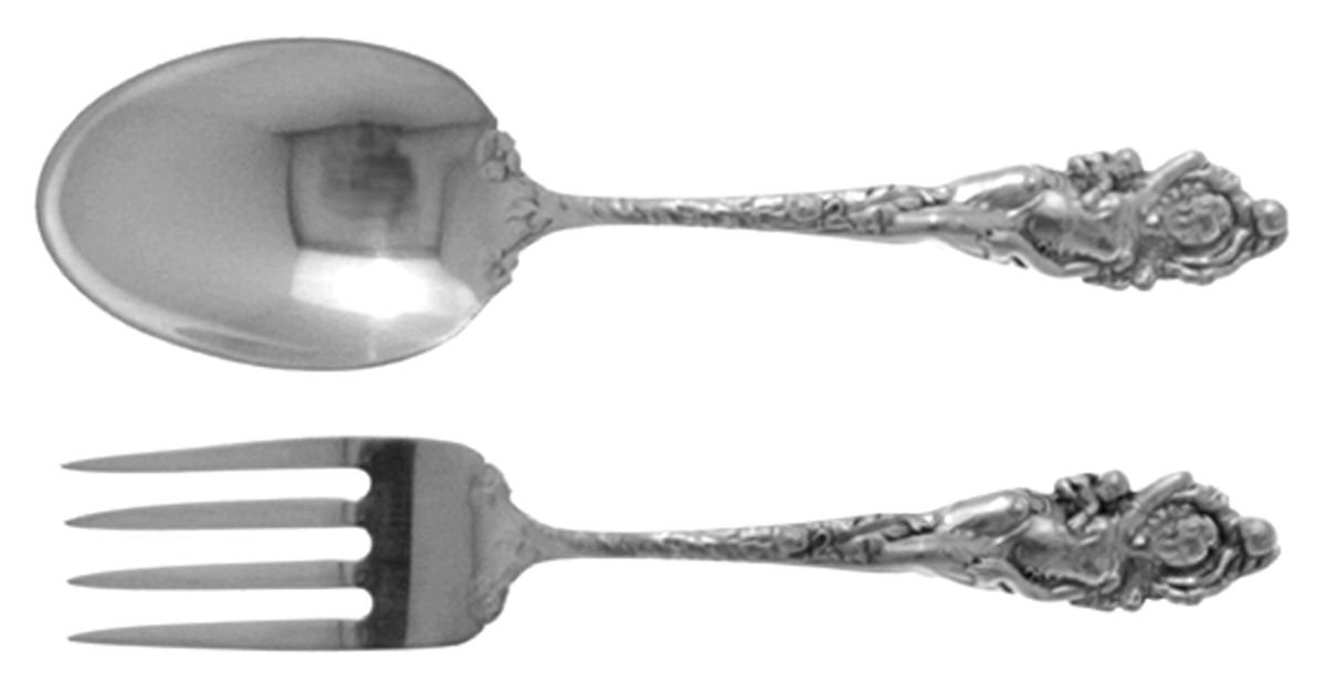 Love Disarmed (Sterling, Newer) 2 Pc Baby Set (BF, BS) by Reed & Barton-1