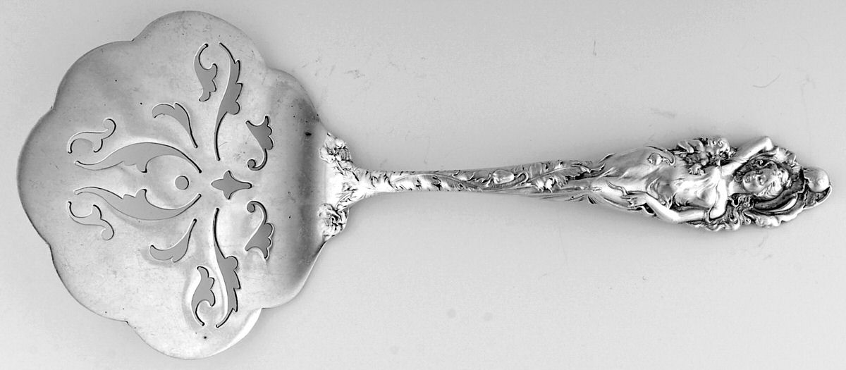 Love Disarmed (Sterling, Newer) Tomato Server, Solid Piece by Reed & Barton-1