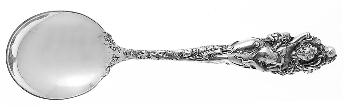 Love Disarmed (Sterling, Newer) Round Bowl Soup Spoon (Gumbo) by Reed & Barton-1