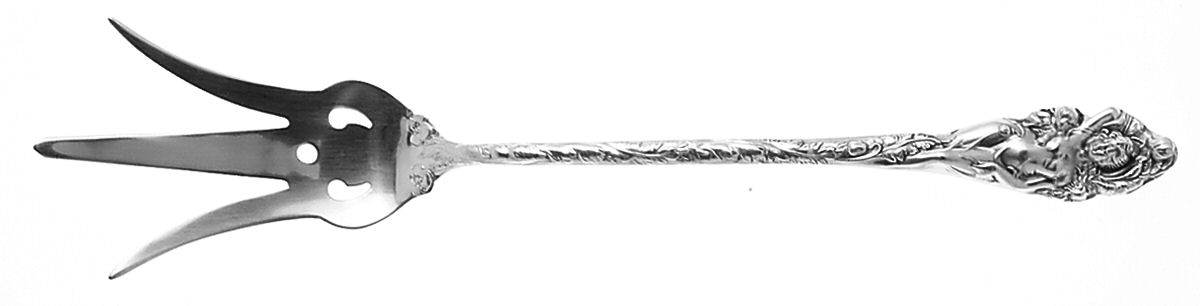 Love Disarmed (Sterling, Newer) Large Lettuce Serving Fork by Reed & Barton-1