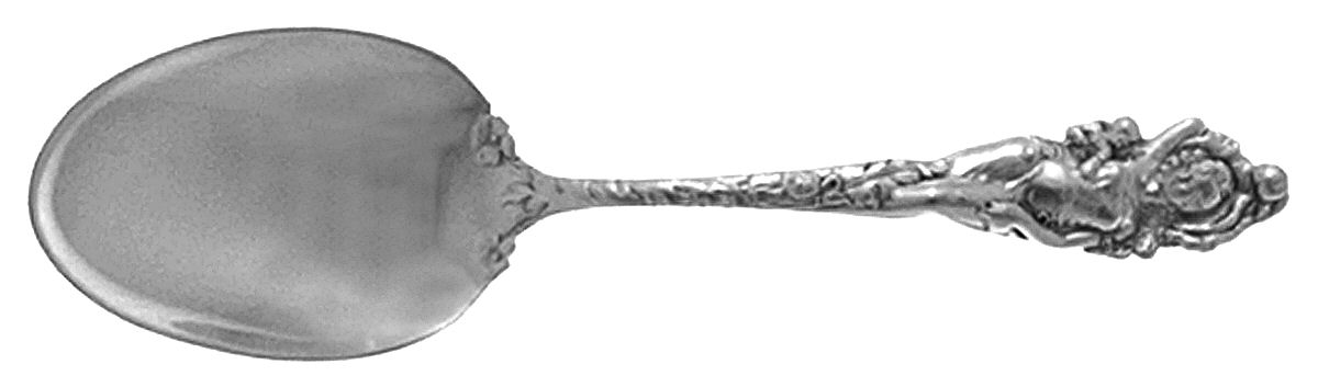 Love Disarmed (Sterling, Newer) Straight Handle Baby Spoon by Reed & Barton-1