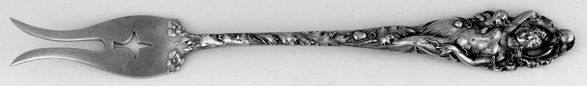 Love Disarmed (Sterling, Newer) Two-Tine Butter Pick by Reed & Barton-1