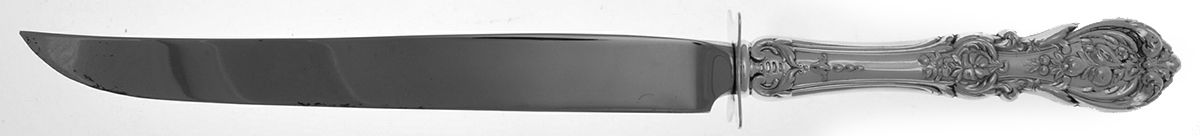 Francis I (Sterling, "Reed & Barton") Large Carving/Roast Knife StnlBl w/Sterling Guard by Reed & Barton-1
