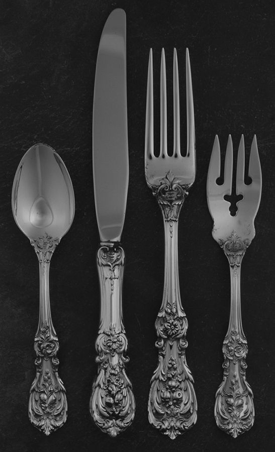 Francis I (Sterling, "Reed & Barton") 4 Piece Dinner Size Setting by Reed & Barton-1