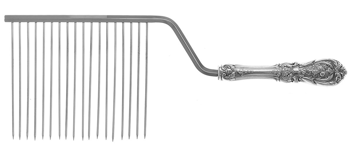 Francis I (Sterling, "Reed & Barton") Cake Breaker with Silverplate Prongs HC by Reed & Barton-1