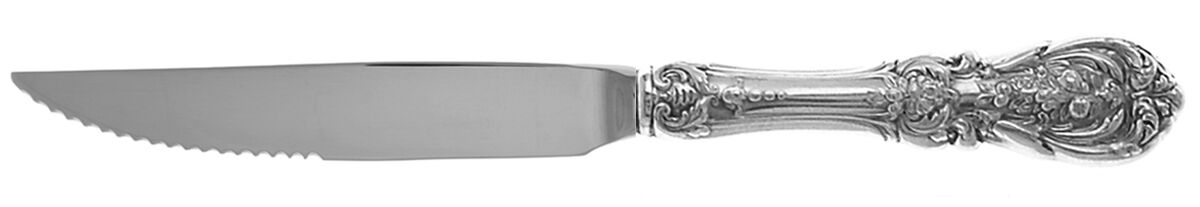 Francis I (Sterling, "Reed & Barton") Steak Knife Individual Hollow, Serrate HC by Reed & Barton-1