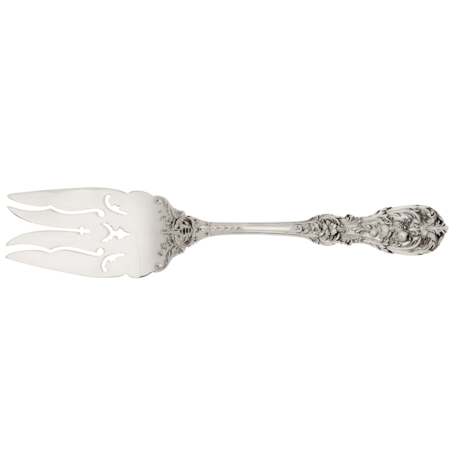 Francis I (Sterling, "Reed & Barton") Cold Meat Serving Fork Large Pierce by Reed & Barton-1