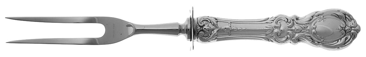 Francis I (Sterling, "Reed & Barton") Small Carving Fork W/Sterling Guard by Reed & Barton-1