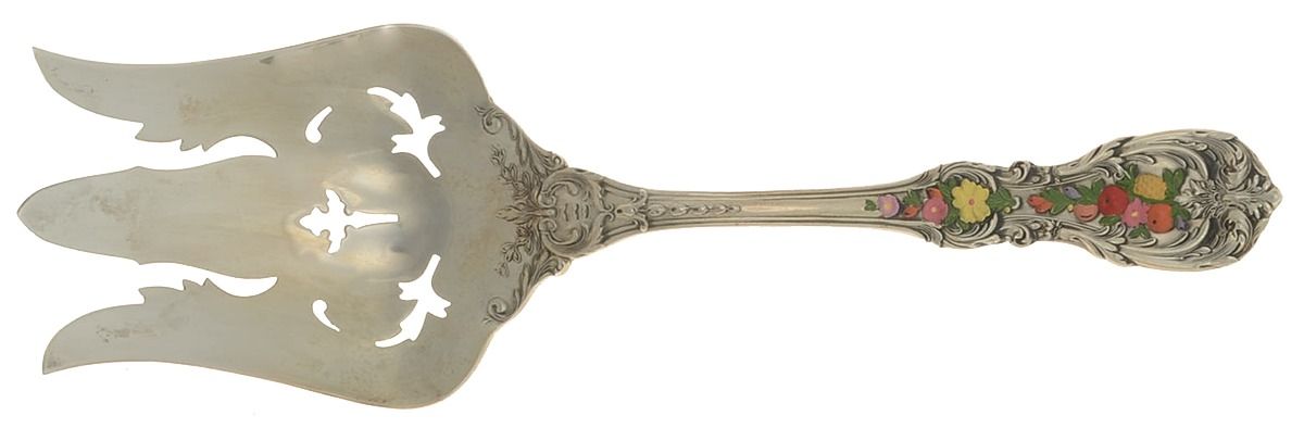 Francis I (Sterling, "Reed & Barton") Salad Serving Fork Solid Enameled by Reed & Barton-1