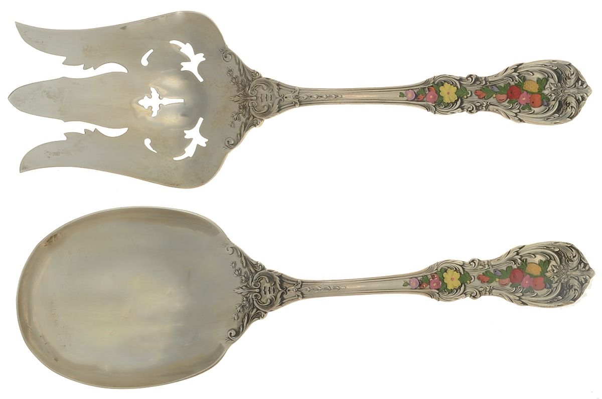 Francis I (Sterling, "Reed & Barton") Salad Set 2 Piece Solid Enameled by Reed & Barton-1