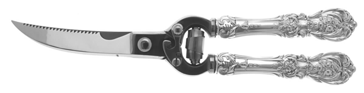 Francis I (Sterling, "Reed & Barton") Poultry Shears with Stainless Blades by Reed & Barton-1