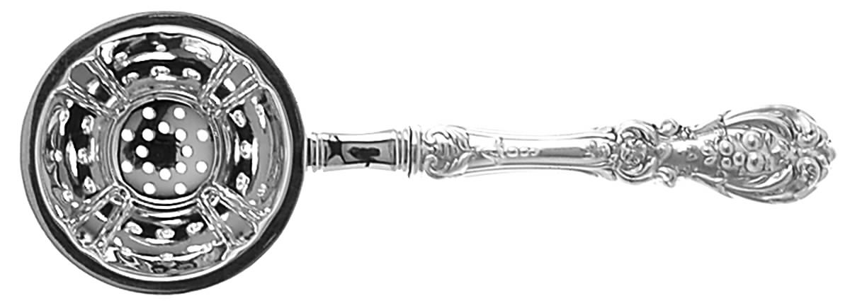 Francis I (Sterling, "Reed & Barton") Individual Overcup Tea Strainer with Silverplate Bowl by Reed & Barton-1
