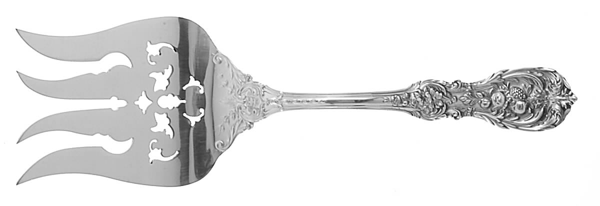 Francis I (Sterling, "Reed & Barton") Solid Pierced Fish Serving Fork by Reed & Barton-1