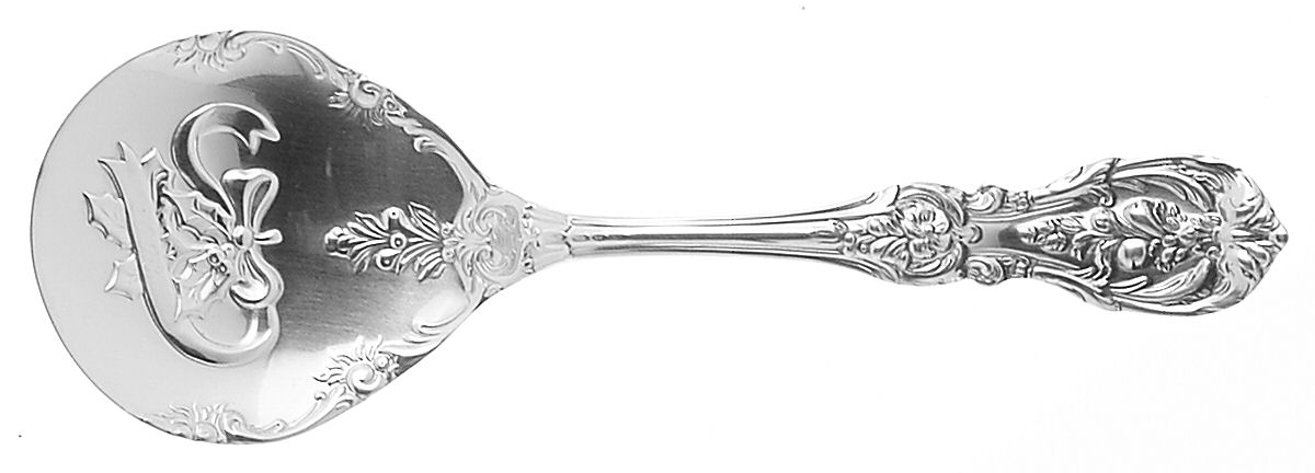 Francis I (Sterling, "Reed & Barton") 2003 Christmas Holly Bon Bon Spoon by Reed & Barton-1