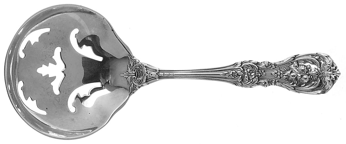 Francis I (Sterling, "Reed & Barton") Solid Bon Bon Spoon with Pierced Bowl by Reed & Barton-1