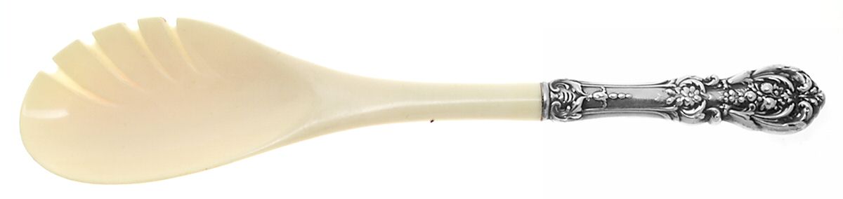 Francis I (Sterling, "Reed & Barton") Salad Serving Fork with Plastic Prongs by Reed & Barton-1
