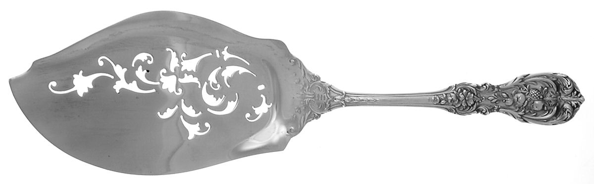 Francis I (Sterling, "Reed & Barton") Large Solid Pierced Fish Knife by Reed & Barton-1