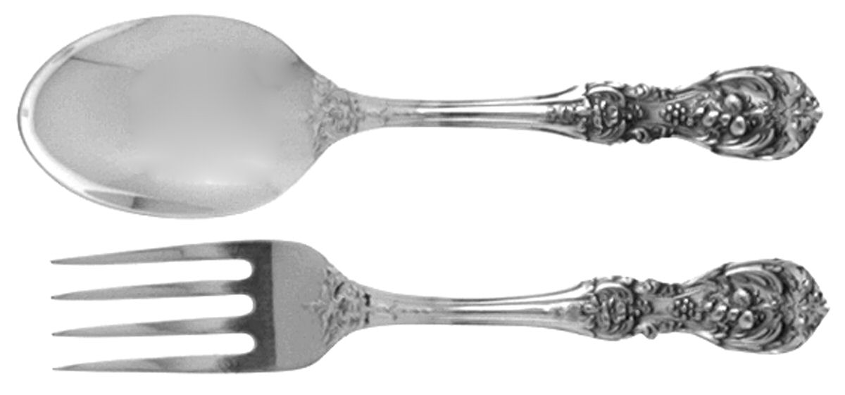 Francis I (Sterling, "Reed & Barton") 2 Pc Baby Set (BF, BS) by Reed & Barton-1